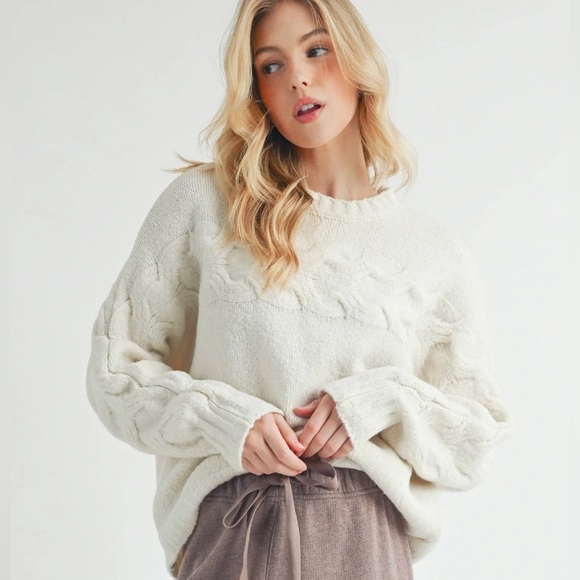 Elaine Sweater by AEIMI + CO in White - Picture 6 of 10